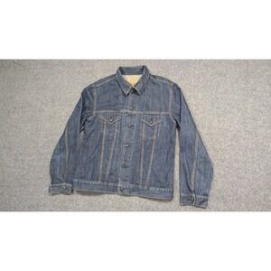 Vintage Gap Mens Jacket Extra Large Blue  Trucker Denim Jean World Standard